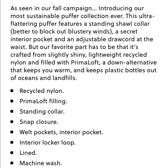 J. Crew Alps puffer jacket with PrimaLoft - Picture 3 of 3